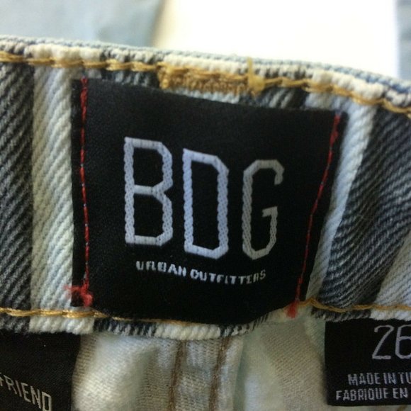 BDG Urban Outfitters Women's Jeans Sz 26 Girlfriend Button Fly High Rise 27x26" - Picture 6 of 9